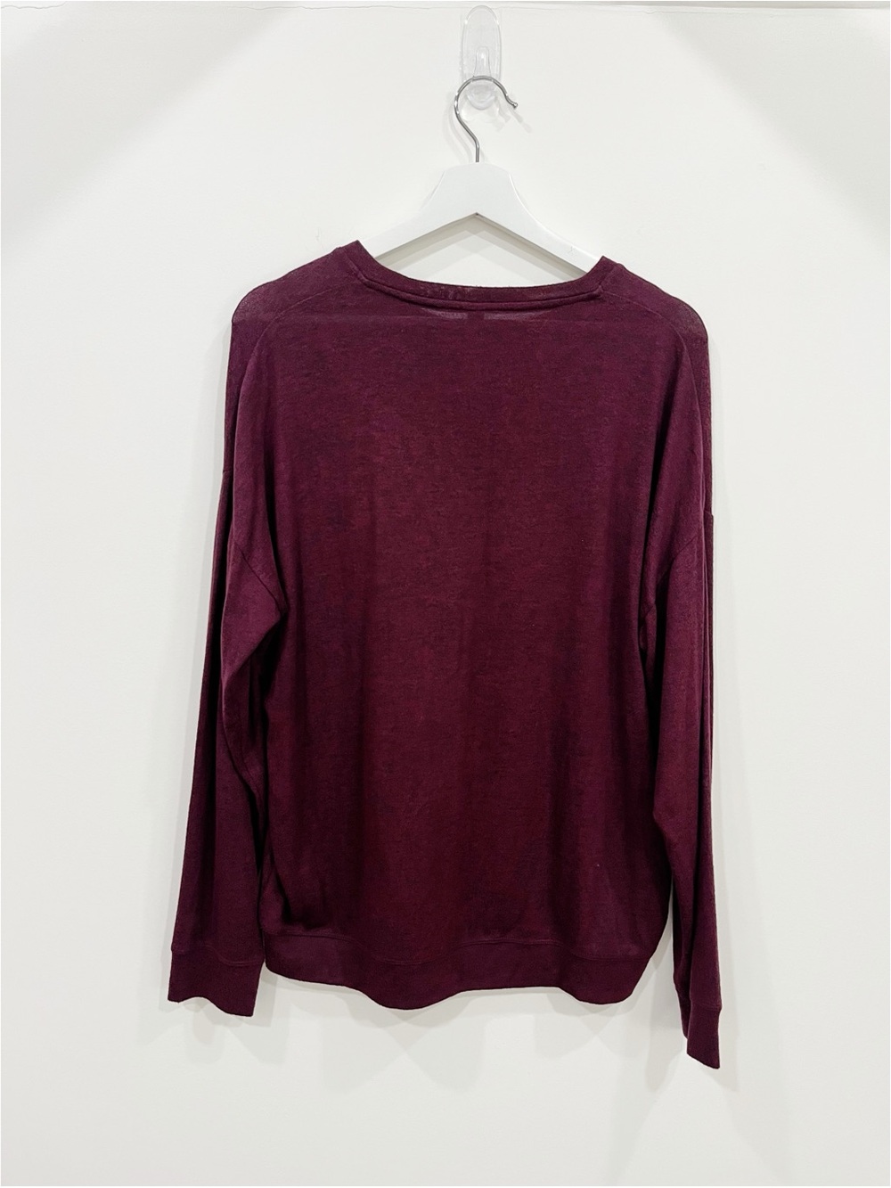 Athleta Burgundy Heather Mindful Soft Pullover Sweater - Picture 10 of 10